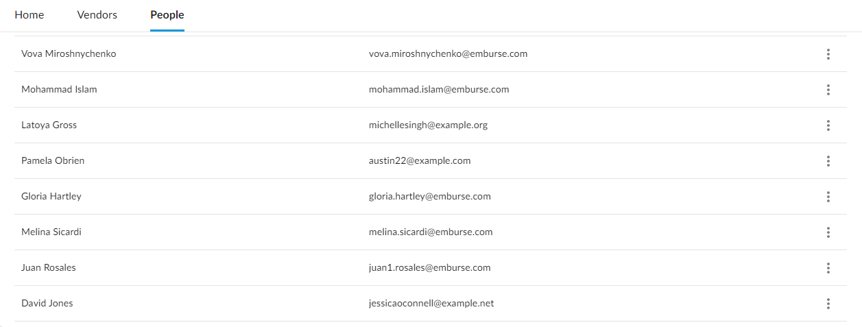 People tab showing user management